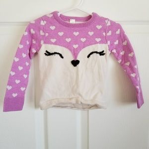 Super cute Cherokee Fox face sweater
